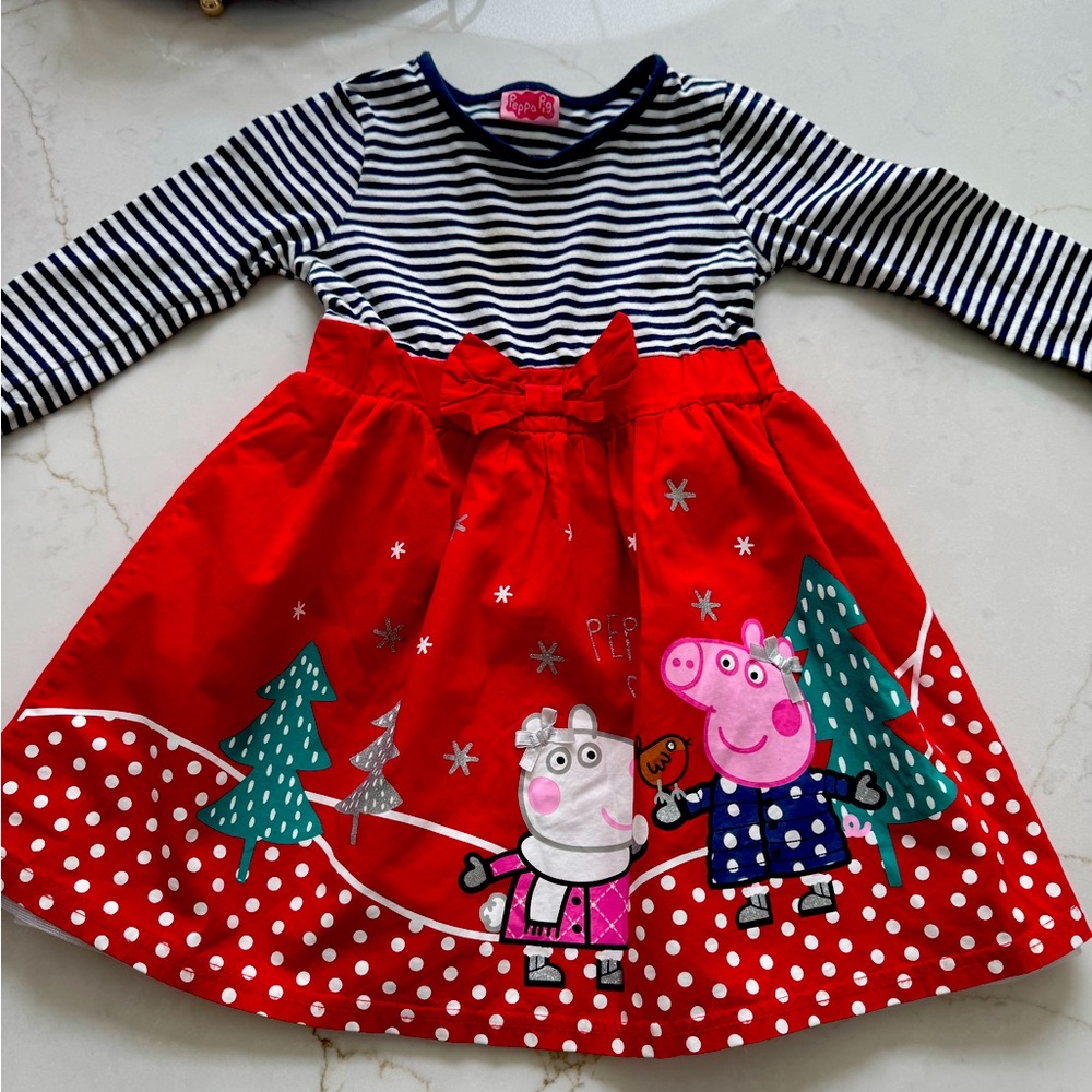 Peppa Pig Holiday Dress - 3/4 Y.O